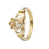 Shanore Gold Claddagh Birthstone Ring - April