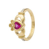 Shanore Gold Claddagh Birthstone Ring - October
