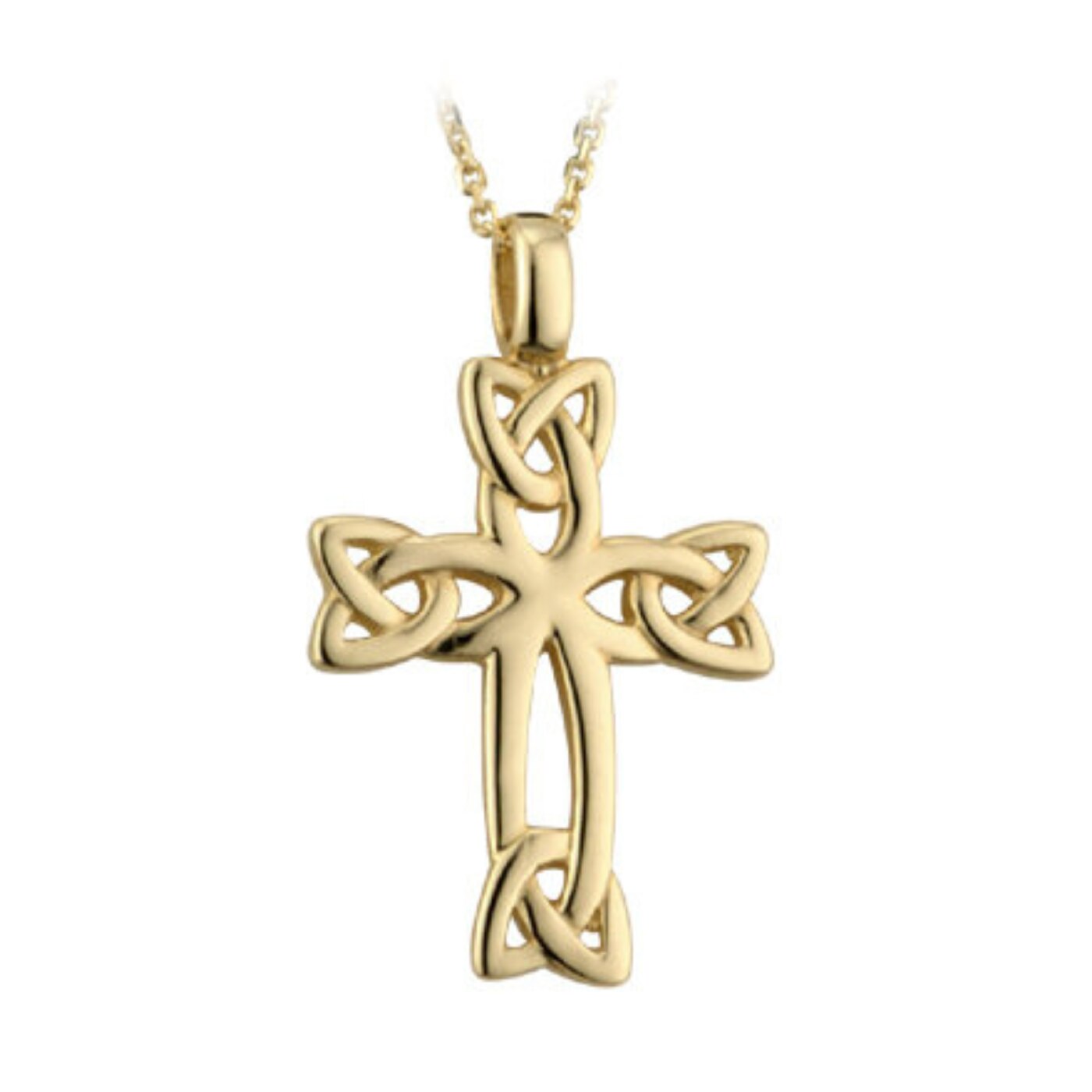 18K Gold Plated Celtic Cross Pendant