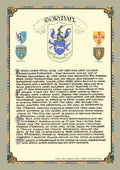 Gorman Family Crest Parchment