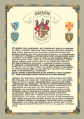 Grady Family Crest Parchment