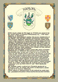 Hanlon Family Crest Parchment