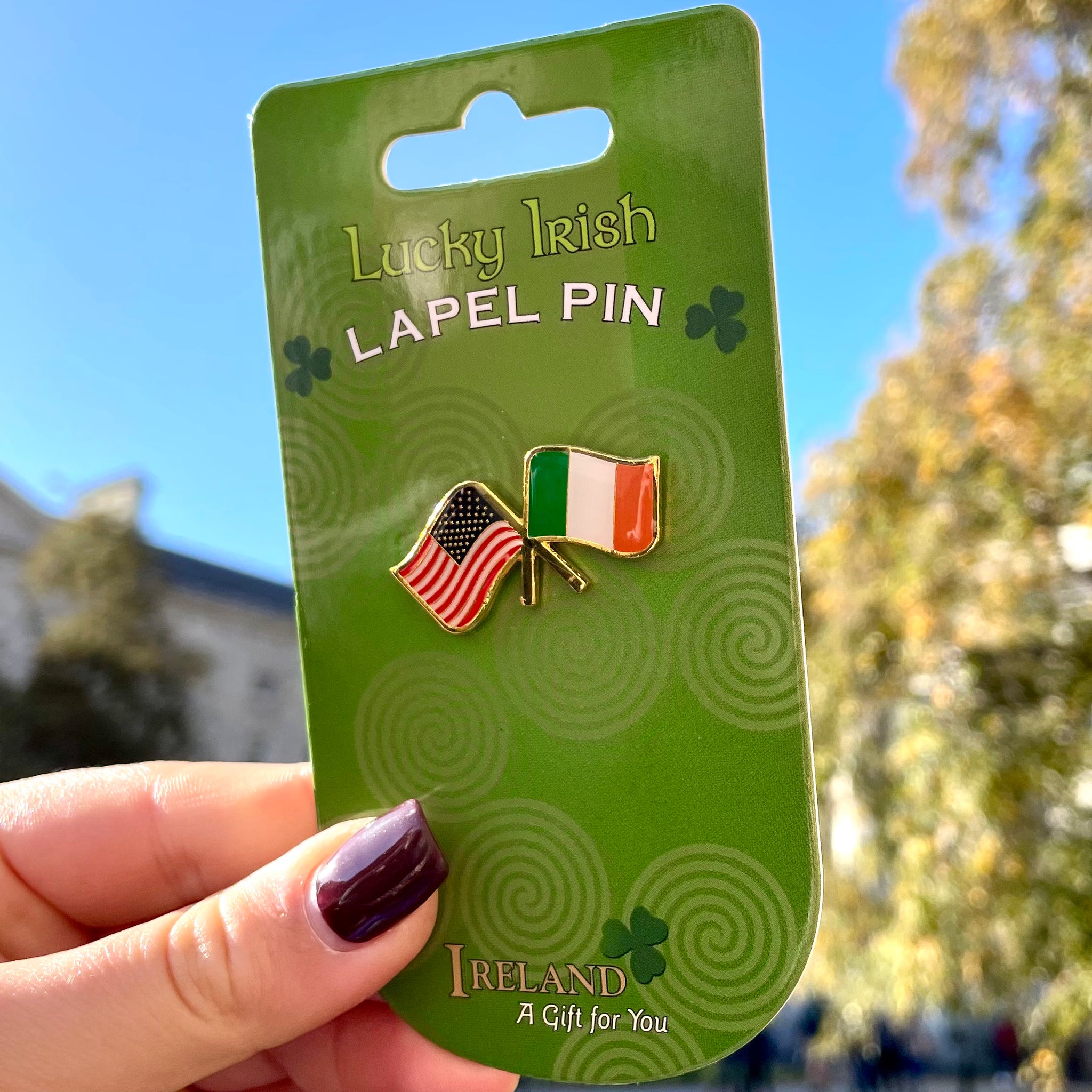 Irish American Flag Lapel Pin