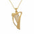Gold Harp Pendant