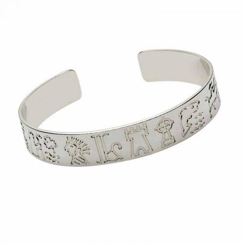 Silver Bangle - Iconic Ireland Symbols