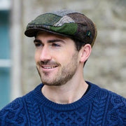 Tweed Patchwork Flat Cap