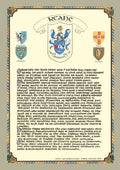 Keane Family Crest Parchment