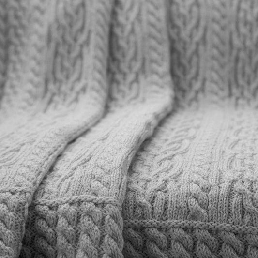 Knit Aran Throw