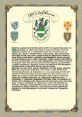 McCabe Family Crest Parchment