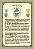 McGinnis Family Crest Parchment
