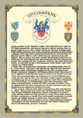 McLoughlin Family Crest Parchment
