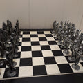 Mullingar Pewter Mythical Chess Set