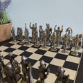 Mullingar Pewter Mythical Chess Set