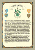 O'Donoghue Family Crest Parchment