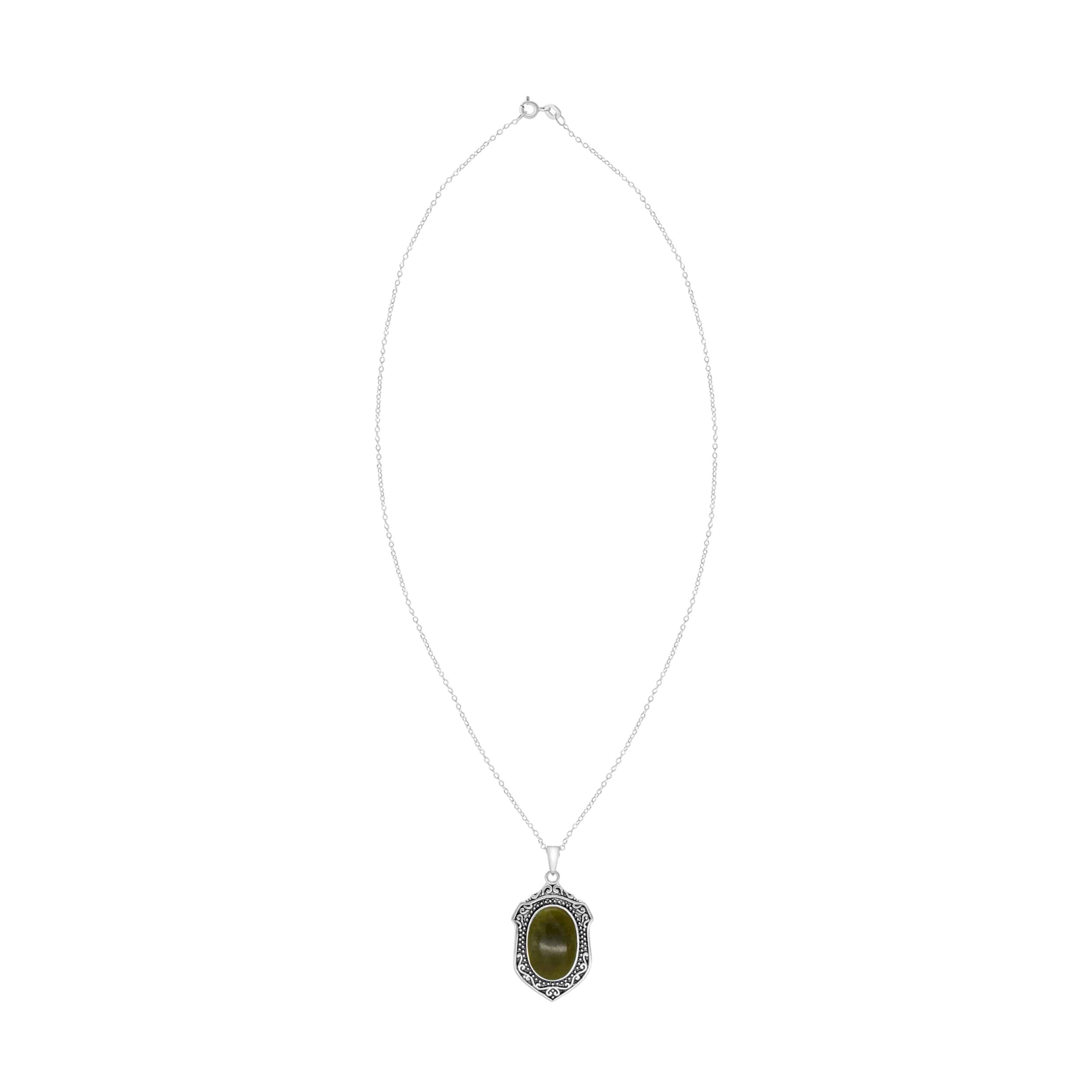Mothers Love Connemara Marble Silver Pendant