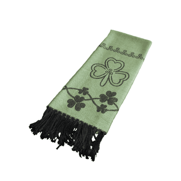 pashmina shamrock green scarf gifts of ireland