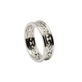 Ladies' 14K White Gold Celtic Wedding Ring