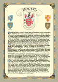 Roche Family Crest Parchment
