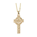 14k Yellow Gold Large Celtic Cross