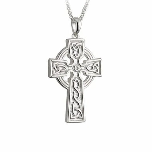 Sterling Silver Double Sided Celtic Cross