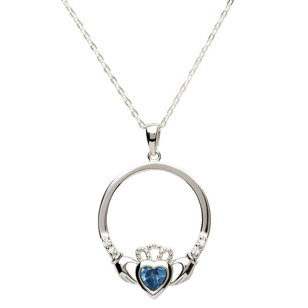 Sterling Silver Claddagh Pendant - Abana Jewellers