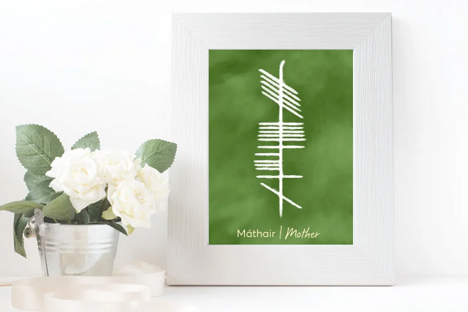 Ogham Print Mothers Day