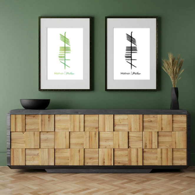 Ogham Print Mothers Day