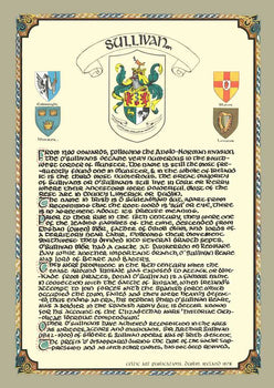 O'Hara Family Crest Parchment