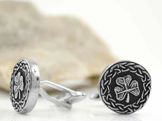 Mullingar Pewter Gents Pocket Watch - Celtic Spiral Design