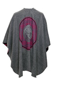 Jimmy Hourihan Shawl in Gray/Pink with Celtic Motif