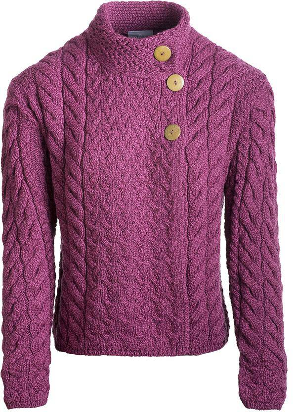 Supersoft 3-Button Trellis Knitted Cardigan