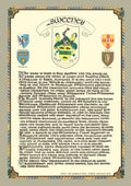 Sweeney Family Crest Parchment