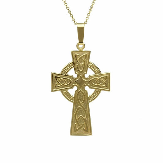 Traditional 10k Yellow Gold Celtic Cross