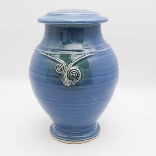 Torc Celtic Cremation Urn & Keepsake - Seasalt Blue