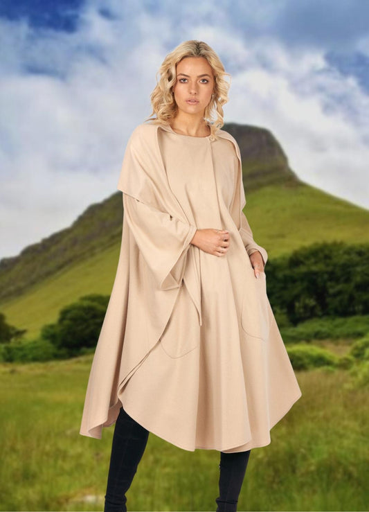 Jimmy Hourihan Cashmere Cape with Convertible Hood
