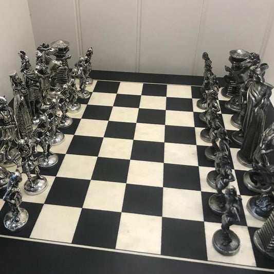 Mullingar Pewter Viking Chess Set