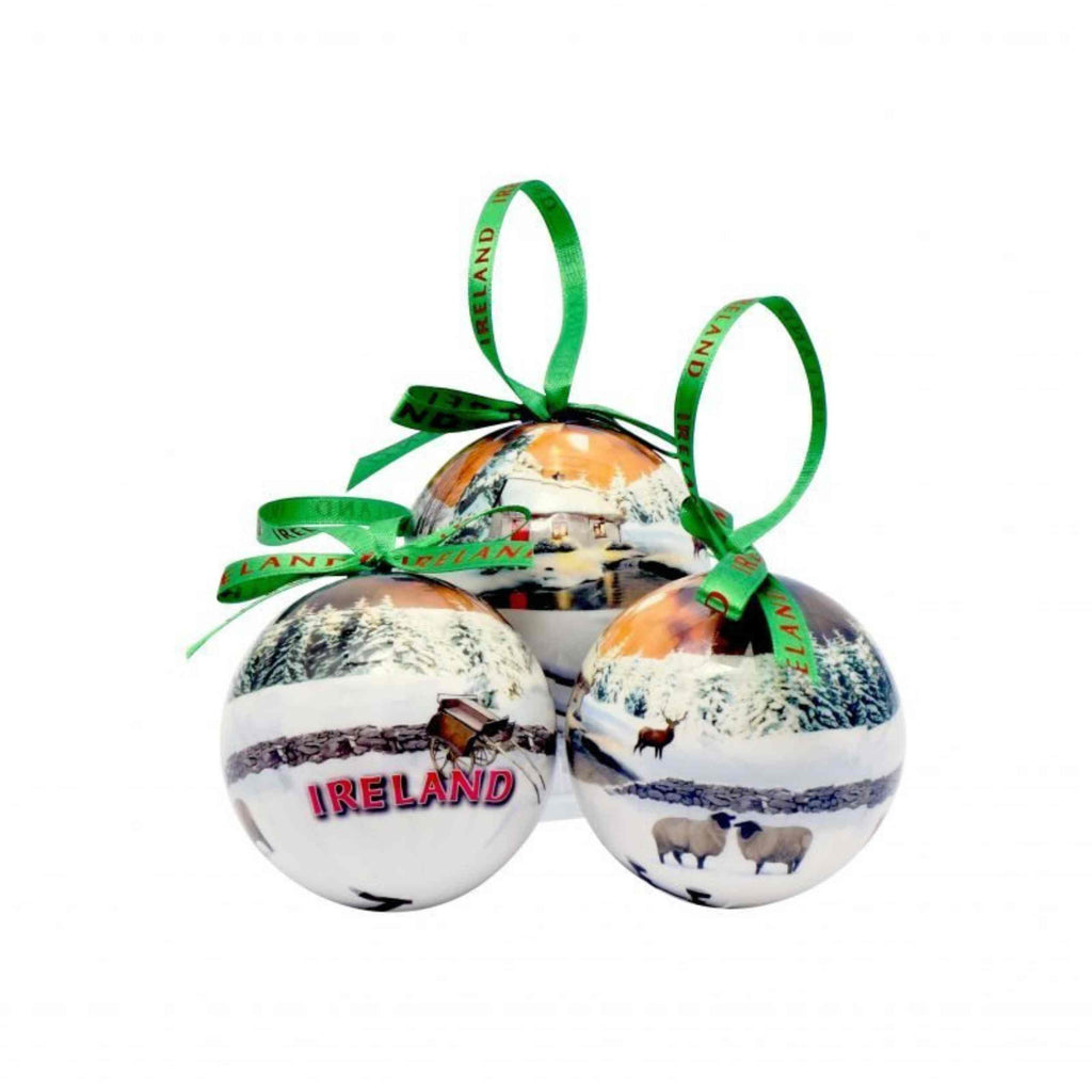 Christmas Tree Winter Scene Set of 6