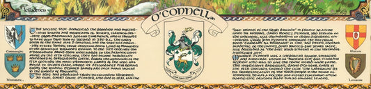O'Connell Family Crest Parchment