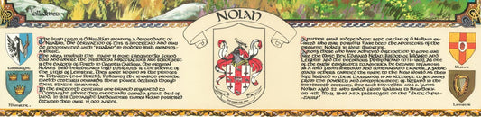 Nolan Family Crest Parchment