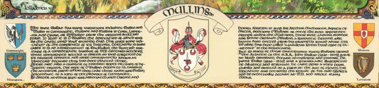 Mullins Family Crest Parchment