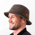Charcoal Herringbone Irish Walking Hat