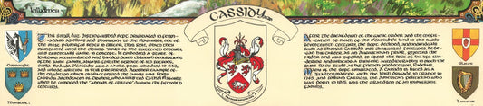Cassidy Family Crest Parchment
