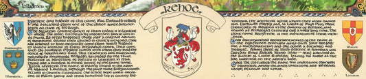 Kehoe Family Crest Parchment