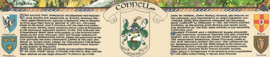 Connell Family Crest Parchment