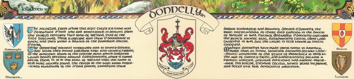 Donnelly Family Crest Parchment