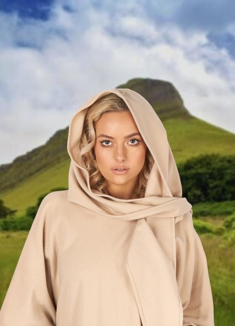 Jimmy Hourihan Cape in Cashmere/Wool with Convertible Hood