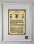 Conroy Family Crest Parchment