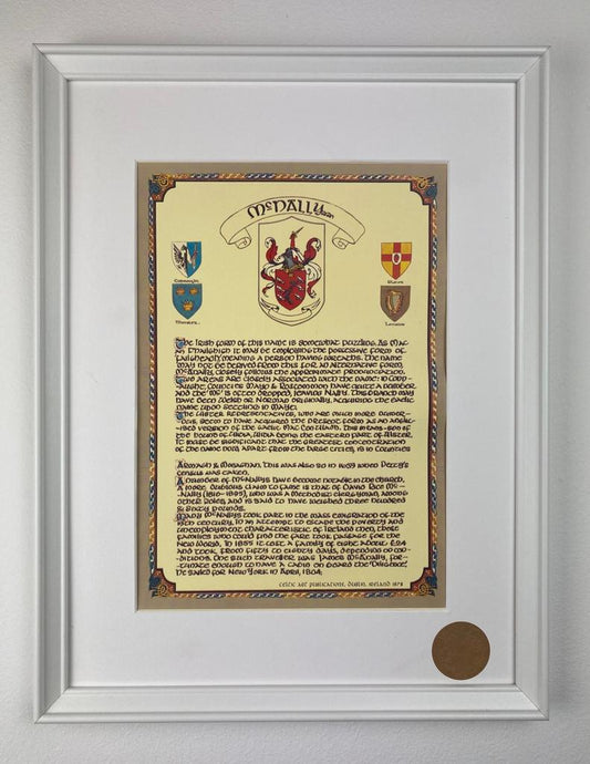 Higgins Family Crest Parchment