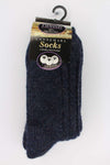 Connemara Socks- Charcoal Tweed Wool