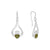 Claddagh Earrings with Connemara Marble